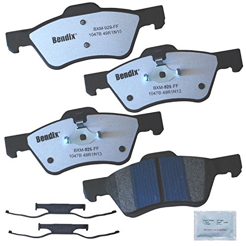 Image of Bendix Fleet Metlok MKD1047BFM Semi-Metallic Front Brake Pads for Ford Escape 2012-2010, Mercury Mariner 2011-2010
