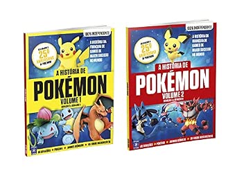 Capa do livro A HISTÓRIA DE POKÉMON - VOLUME 1 e 2: GERAÇÃO 1 A GERAÇÃO 8