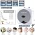 DAORDAER 110/120v 1.5kw Mini Tank Electric Water Heater 2.5 Gallon Compact Under Sink Water Heater Knob Temperature Adjustment Instant Hot Water Heater For Home Kitchen (2.5 Gallon - Gray)