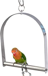 KONTONTY Brinquedos De Gaiola De Pássaro Para Periquito Balanço De Metal Balanço De Pássaro De Metal Brinquedos Pendurados De Pássaro Balanço De Periquito Balanço De Pássaro Para Calopsita
