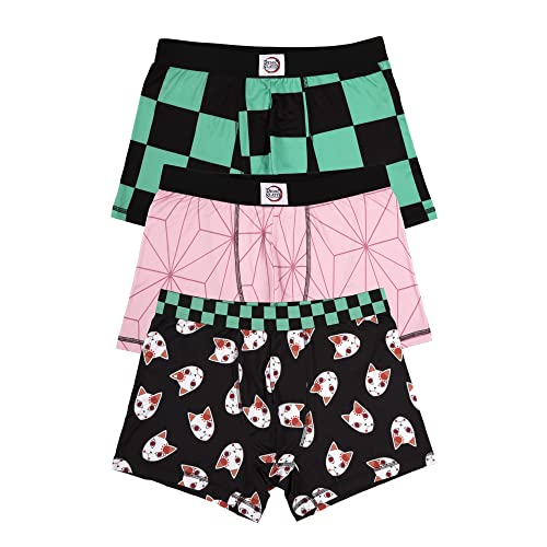 Bioworld Demon Slayer Character Patterns Men's 3pk Boxer Briefs