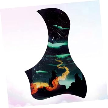 ibasenice Duck-shaped Pvc Pickguard Self-adhesive Guitar Scratch Plate for Acoustic Guitar Protection and Decoration