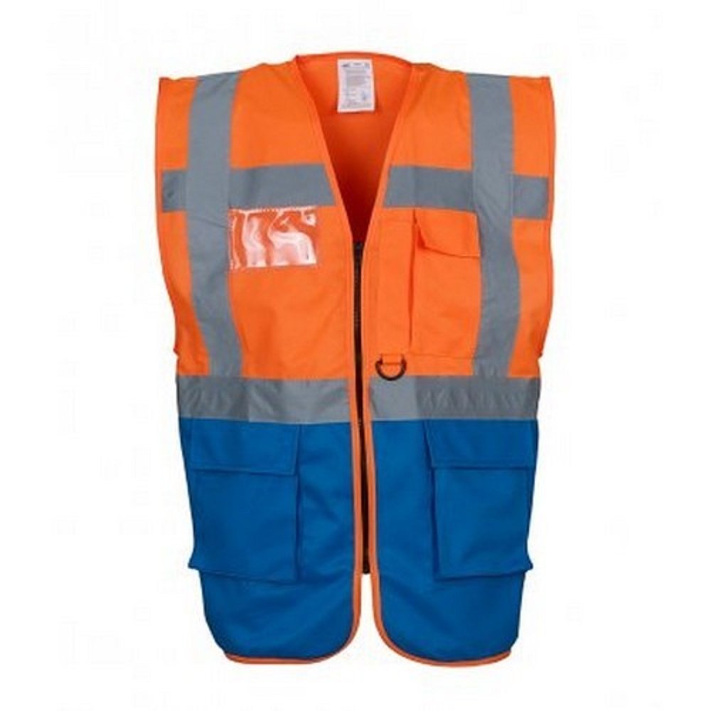 Expert Workwear Coloured Hi Vis Executive Vest High Viz Vests Zip with Pockets - 27 Colours — view 11