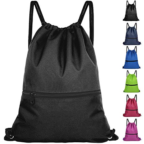 Drawstring Backpack Bag for Men Women Kids - Great for Gym, Gift, Camping