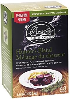 Bradley Smoker Bisquettes for Grilling and BBQ, Hunter's Premium Blend, 48 Pack