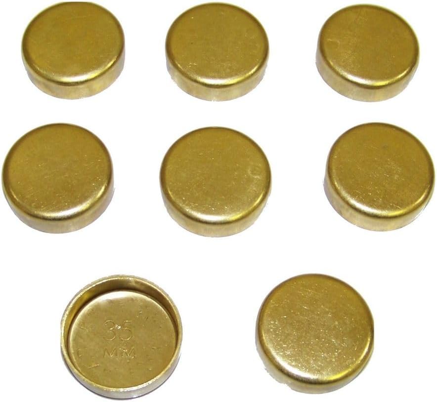 DNJ FPS1105 Brass Freeze Plug Set for 2002-2012 Dodge, Jeep, Mitsubishi, Ram 1500, Commander, Dakota 3.7L V6 12V SOHC 226cid
