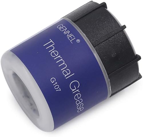 Miniatura 8 de G107 0.71 oz Pasta térmica plateada, pasta disipadora de calor de alto rendimiento, compuesto de grasa conductor térmico para CPU GPU Cooler LED IC