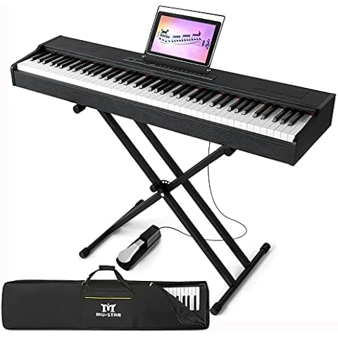 MUSTAR Digital Piano with Weighted Keys Cover