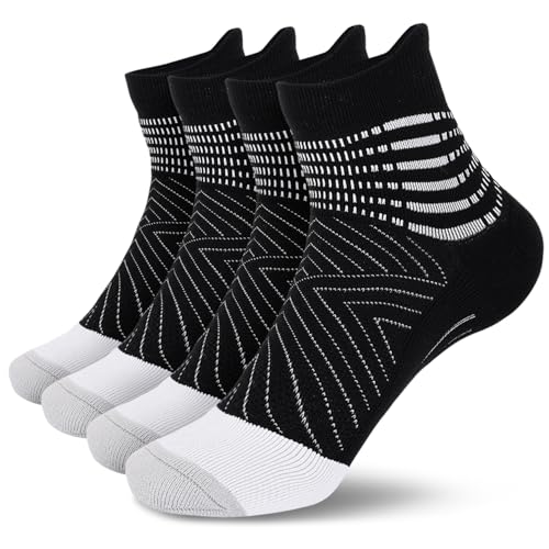 Image of IRAMY Compression Ankle Support Socks Women - Wicking, Cushioned Athletic, Plantar Fasciitis Relief 2 /3 /6 Pairs