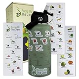 Pregnancy Water Bottle Tracker - 32 Ounce Stainless Steel - Includes Weekly Pregnancy Tracker Stickers (Pale Mint Color)