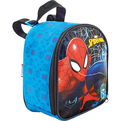 Lancheira Escolar, Homem Aranha, 8684, Azul
