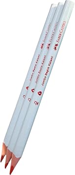 Faber-Castell Jumbo Triangle Cap Pen, Red, Set of 3