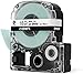 Epson LABELWORKS 218BWPX-5PK Genuine PET (Polyester) Tape Cartridge - 5 Unit Pack of Black on White Industrial Label Maker Tape - 3/4