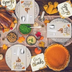 MorTime 54 Pcs Thanksgiving Cutlery Holder Set, 36 Pcs Disposable Thanksgiving Napkins and 18 Pcs Cutlery Wraps Bag Utensil Holder for Thanksgiving Party Supplies Harvest Dinner Table Decorations MorTime 54 Pcs Thanksgiving Cutlery Holder Set 36 Pcs Disposable Thanksgiving Napkins and 18 Pcs Cutlery Wraps Bag Utensil Holder for Thanksgiving Party Supplies Harvest Dinner Table Decorations