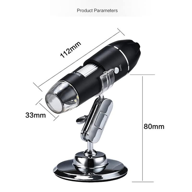 Microscope 1000X 1600X USB 8LED Microscope Handheld Portable Digital MicroscopeMagnifier