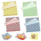 200 hojas de papel Delmkin para hamburguesas, 30 x 30 cm, cuadradas, papel de cera para alimentos, mantequilla, queso, sándwich, hamburguesas, patatas fritas