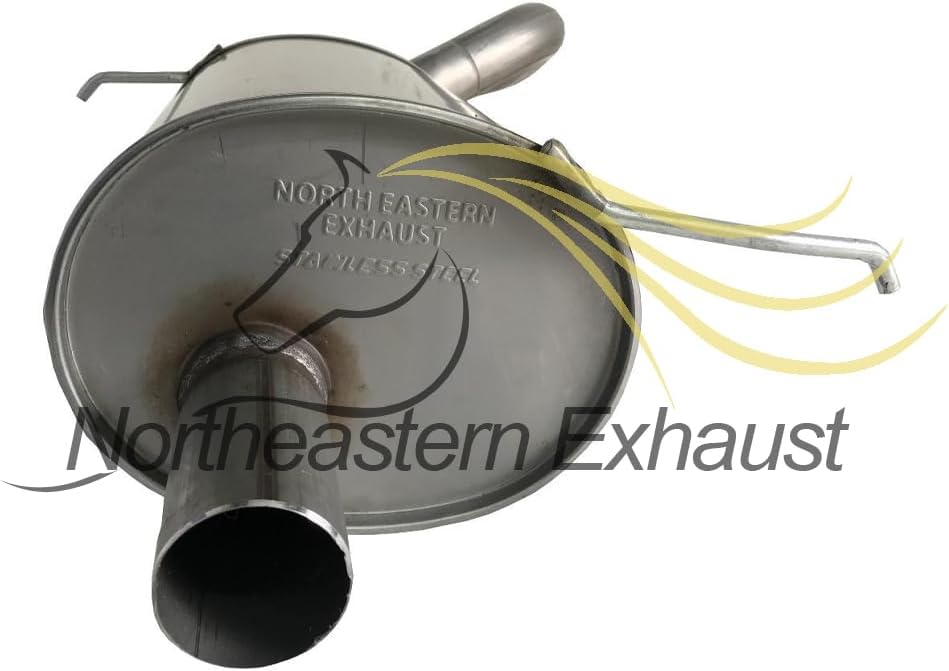 Northeastern Exhaust | Stainless Steel Intermediate Pipe, Exhaust Muffler Exhaust System Kit Compatible for Chrysler PT Cruiser 2001-2005 2.4L | Free Clamps Included | Automotive Replacement Part