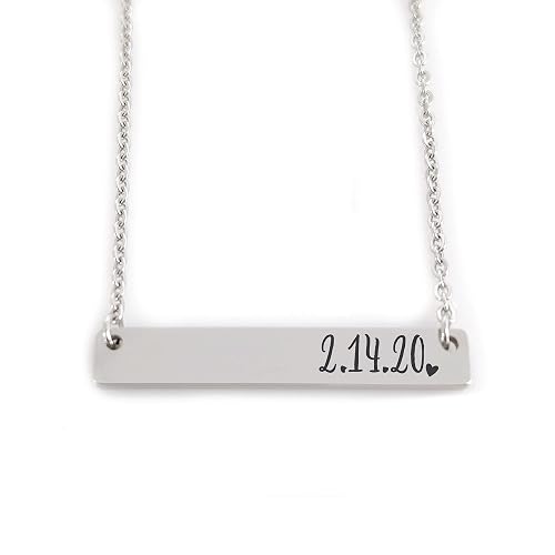Personalized Date Necklace Personalized 