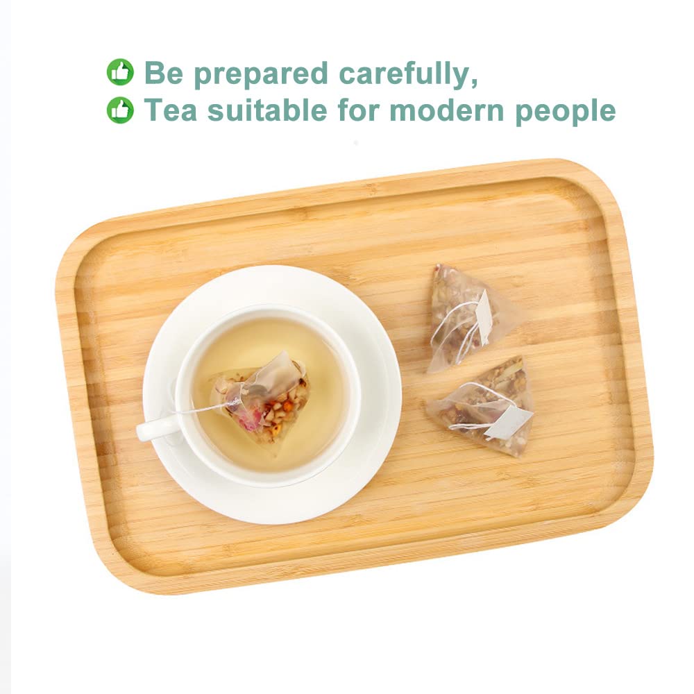 Plant Gift 50 cups Poria Cocos Sour Jujube Kernel Tea Bag (茯苓酸枣仁茶 FU LING SUAN ZAO REN CHA) Chinese Yam, Lily, Rose, Malt 8.81oz (5g*50bags/250g) Combination of Floral Tea