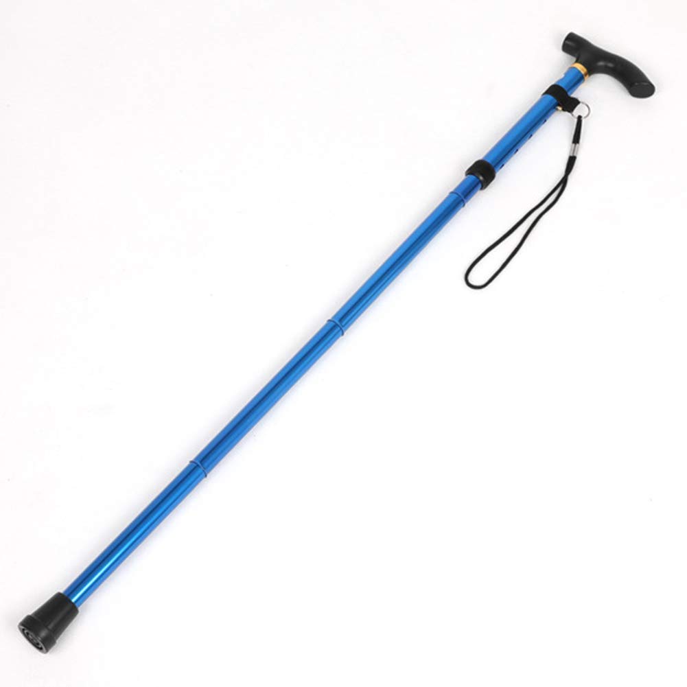 FGJsfhrDTU Walking Stick, Aluminum Folding Walking Cane for Adults 5 Height Adjustable Multicolor(A)
