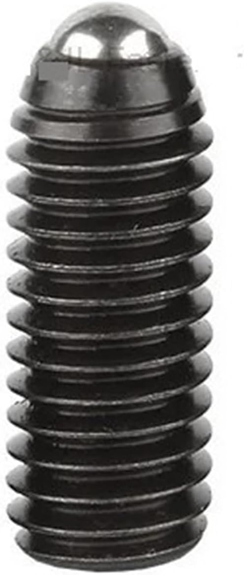 VARNOK Spring Ball Plunger 5/20x M3 M4 M5 M6 M8 M10 M12 Black Grade 12.9 Alloy Steel Hex Hexagon Socket Allen Spring Ball Plunger Grub Point Set Screw Bolt(M8x25mm(10pcs))