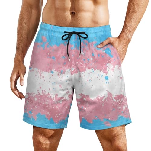 Zakqeik Men's Summer Ghana Flag Swim Trunks Quick Dry Surf Boardshorts Bathing Suit Shorts with Pockets