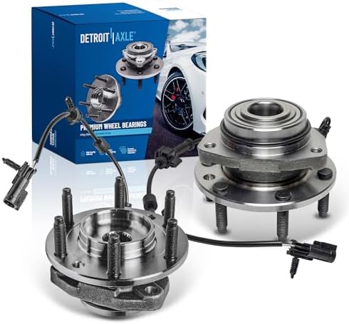 Detroit Axle - 2 Front Wheel Bearing Hubs for 02-09 Chevy Trailblazer EXT