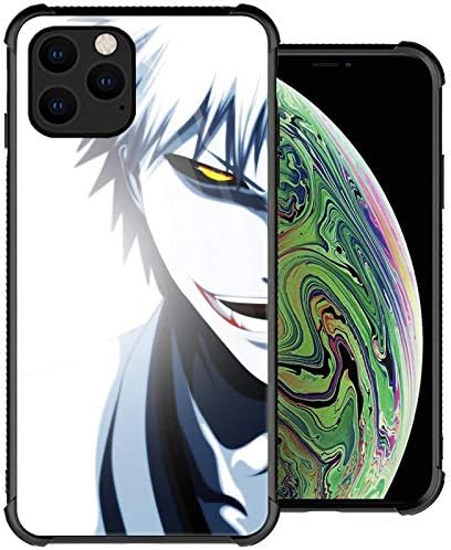 iPhone 12 Case, Character Anime boy iPhone 12 Pro Cases, Organic Glass Back+Soft Silicone TPU Shock Protective Case Compatible with Case for iPhone 12/12 Pro 6.1-inch