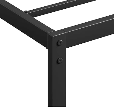 GAOMON 8 Inch Queen Bed Frame, Low Profile Queen Metal Platform Bed Frame Support Mattress Foundation, Noise Free, Easy Assembly, Black