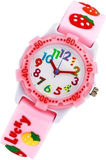 1 relógio infantil relógio de pulso de desenho animado, relógio infantil adorável relógio de desenho animado ponteiro rosa quartzo plástico menina criança relógio infantil, rosa, 19X2.8CM, Centímetros