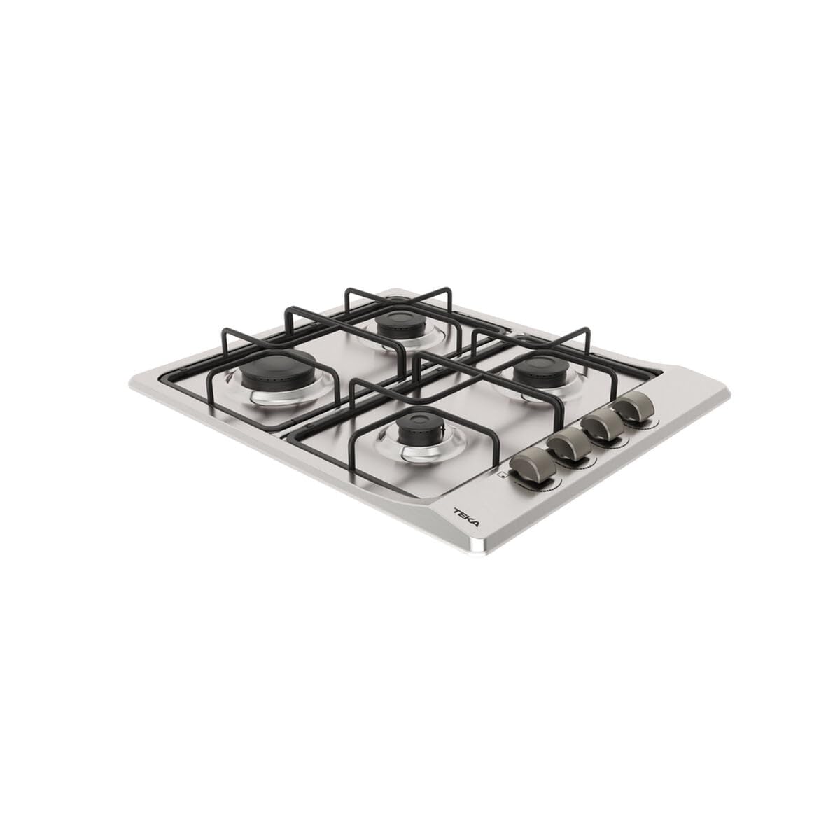 TEKA Placa de Gas Butano 60 cm, 4 Fuegos, Mandos Laterales Ergonómicos, Seguridad por Termopar, Modelo E/60.3 40