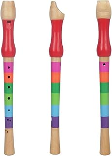 soprano recorder instrument Colorful Wooden 8 Hole Saxophone Recorder Musical Instrument