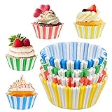 molde para cupcakes precio 【Material Saludable】: los vasos para pasteles están hechos de papel natural apto para alimentos, que es respetuoso con el medio ambiente, duradero e inodoro. Después de que los mini revestimientos de papel para cupcakes se horneen a alta temperatura, no se desvanecerán ni dejarán ningún residuo de pigmento en los pasteles. Solo necesita disfrutar de un horneado saludable.