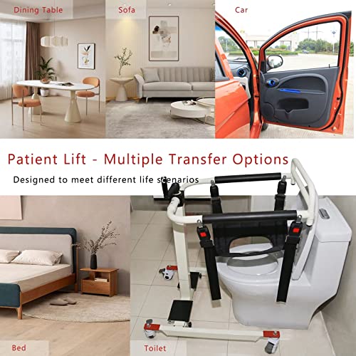 Wlegeht Portable Wheelchairs Lifts For Car, Transfer Chair For Elderly Self-Service Manual Lift Bathroom Toilet Shower Transfer Aid, Replaceable Cushions #TOP2