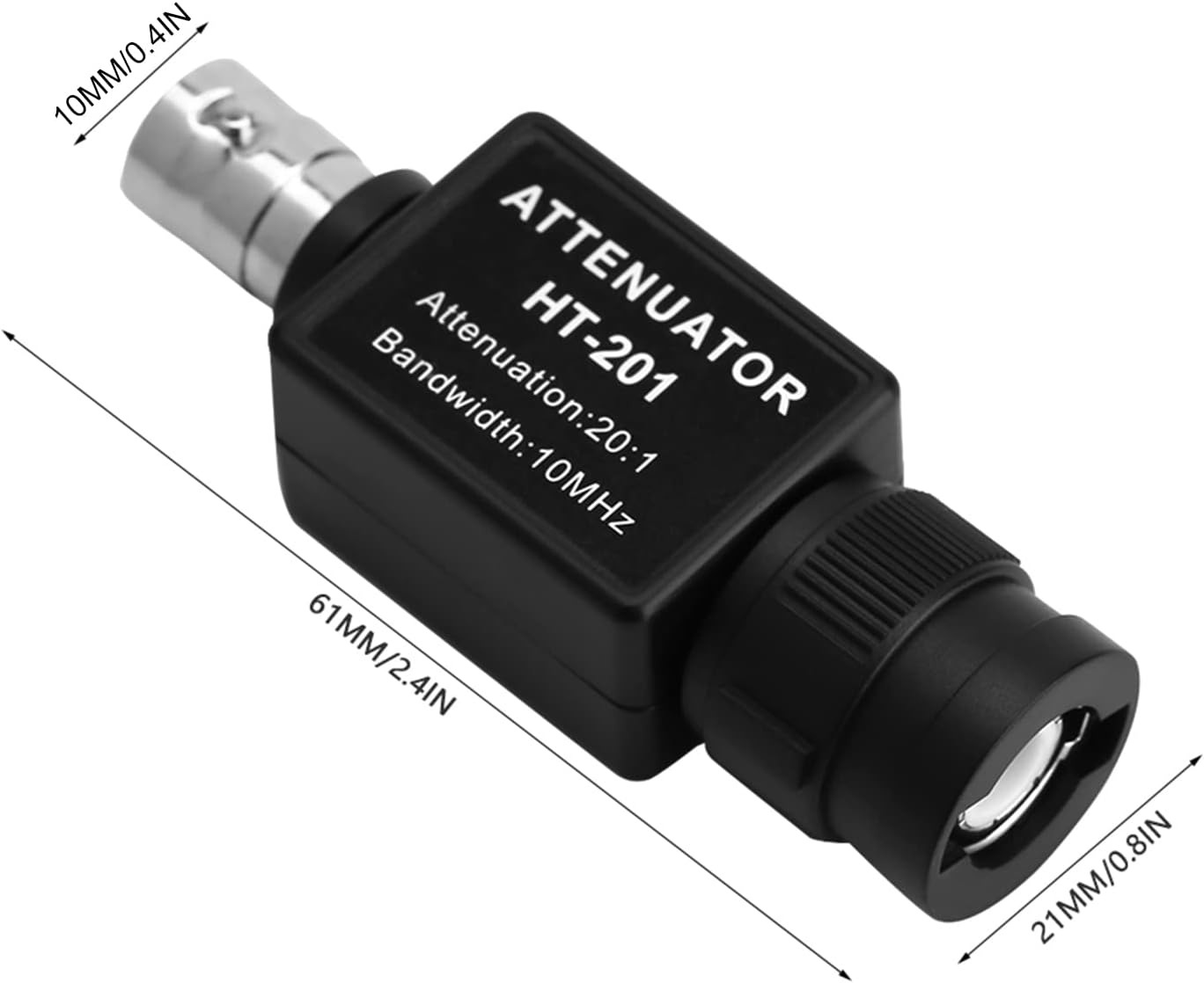 HT201 Attenuation 20:1 10MHz Bandwidth Passive Attenuator for Automobile Oscilloscope Measurement