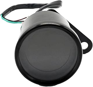 Universal Motorcycle Speedometer Guage, Metal Bike Speedometer Odometer, Convenient LED Backlight Digital Odometer, Anti Glare Digital Speedometer Tachometer Speed Gauge for Bike
