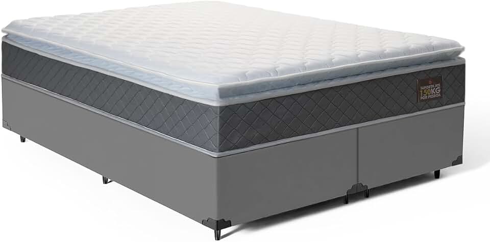 Cama Box com Colchão de Espuma D45 Pillow Top Fort Comfort (Queen)
