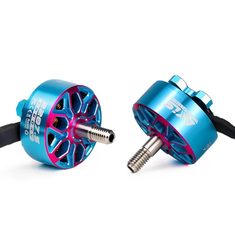 AXISFLYING Bando 2207 2207.5 1960KV FPV Brushless Motor 6S Lipo 5mm Output Shaft for 5inch Freestyle Cinema Drones Parts (1PC 2207.5 1960KV)