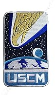 US Colonial Marines USCM Screaming Eagle Embroidered Iron on Patch inspired by the movie Aliens (1986) Dimensions: 125mm x 75mm This is an iron-on patch only. Please refer to the installation instructions in the product description