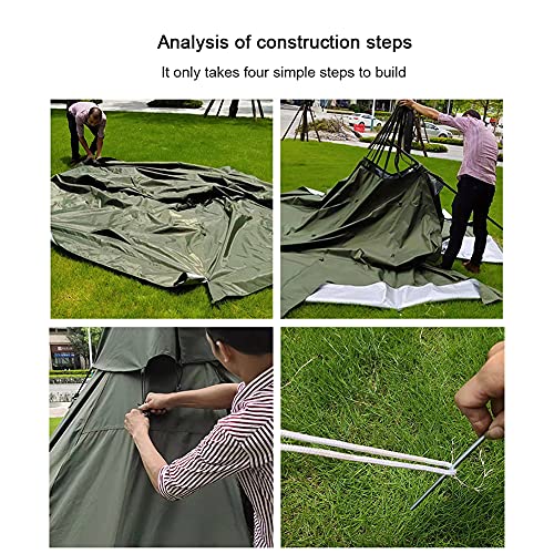 Hot Tent,Winter Tent,Teepee,Tipi Hot Tents Outdoor Tents Teepee with Stove Hole Family Pyramid Tent Camping Backpacking Hiking Mountaineering Heated Shelter - Image 8