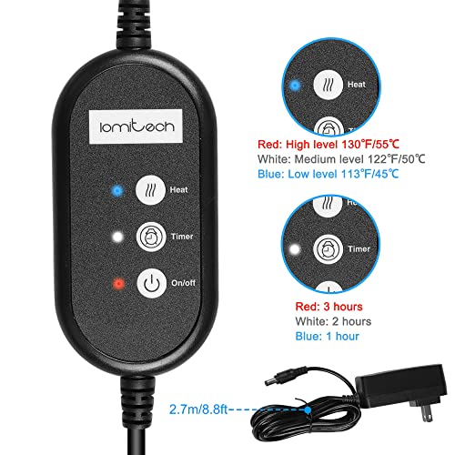 Electric Blanket,Throw Heated Blanket,Soft Cozy Flannel Heating Pad With Timer And 3 Heat Settings/Auto Off,Premium Comfort Zip Into A Pillow For Home Office #TOP1