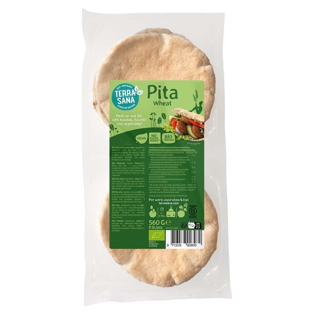 Terrasana Pita, Aufbackbrot aus Weizen, 2x4 Stück, 560g