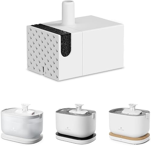 Vista 9 de Paquete de fuente de agua para gatos con monitorización por aplicación PETLIBRO con bomba inalámbrica + 4 paquetes de filtros de repuesto genuinos