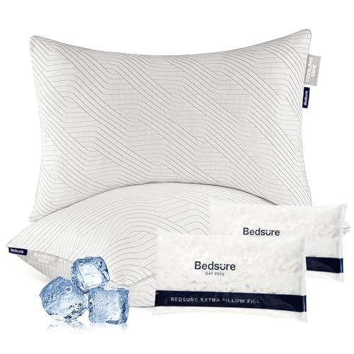 Bedsure Memory Foam Pillows Queen Size, Set of 2,