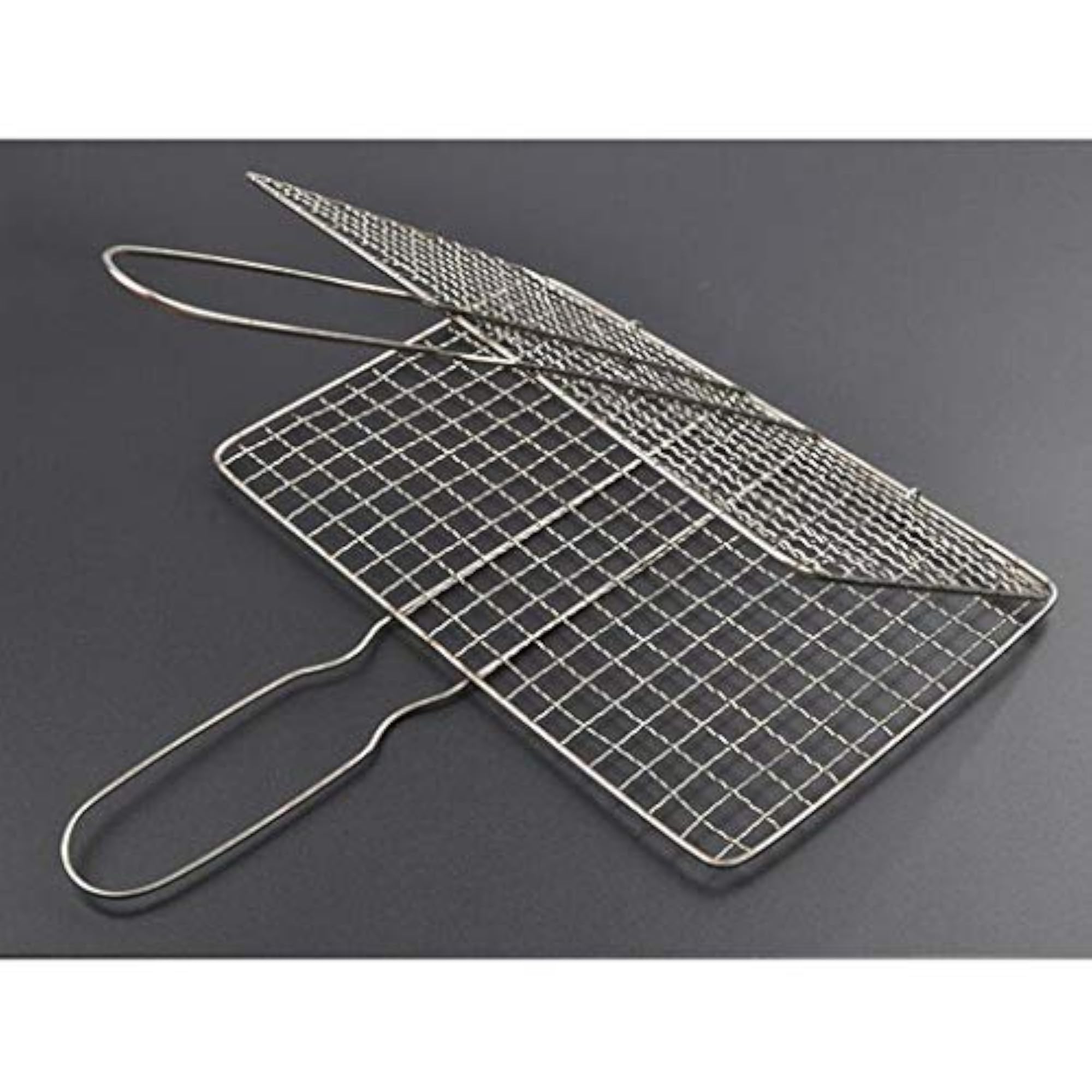 Portable Stainless Steel BBQ Grilling Basket for Fish & Vegetables