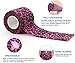MUEUSS Pet First Aid Tape Waterproof Self Adherent Cohesive Bandage for Dogs Cats Horses Breathable Non-Woven Elastic Self Adhesive Sports Tapes (Leopard Print)