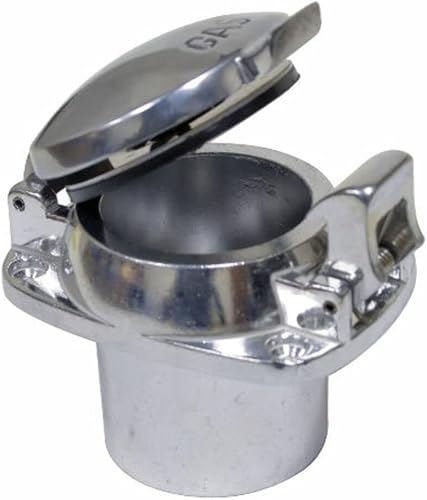 EMPI 16-6033 Tapa de llenado de combustible con tapa abatible, VW Bug, Baja, Volkswagen, riel de arena, Buggy de arena