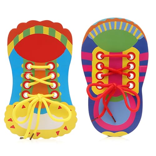 JUGUTA 2 Stück Schleife Binden Lernen Kinder, Schuhe...