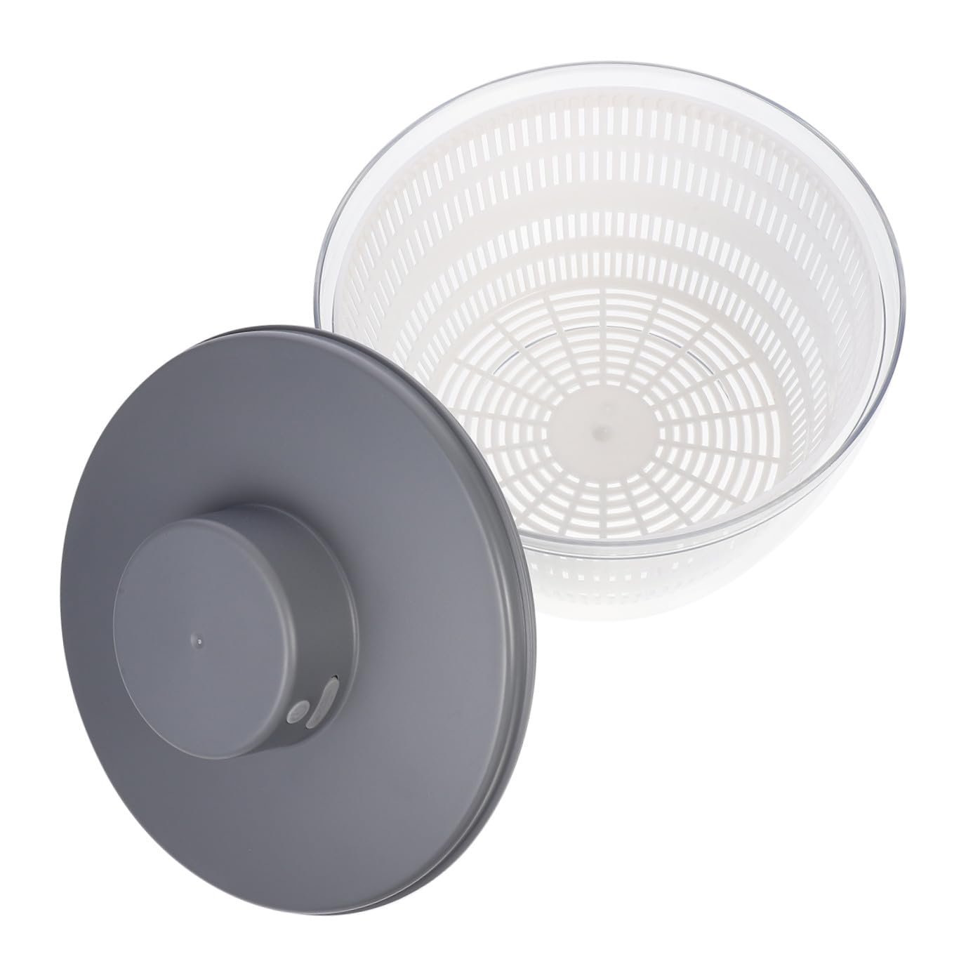 PRETYZOOM Secadora Eléctrica de Ensalada y Verduras con Cesta de Drenaje y Almacenamiento Drenaje Rápido Segundos para Cocina Doméstica y Restaurante Diseño Compacto para Frutas y Verduras