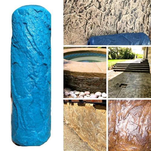 The Original Weathered Flagstone Concrete Roller Stamp Stone Texture Roller Concrete Roller Stamp and Masonry Form for decorative concrete patios driveways walkways water features etc. by SBC